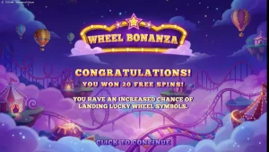 Tampilan visual slot Wonder of Circus dengan tema karnaval neon